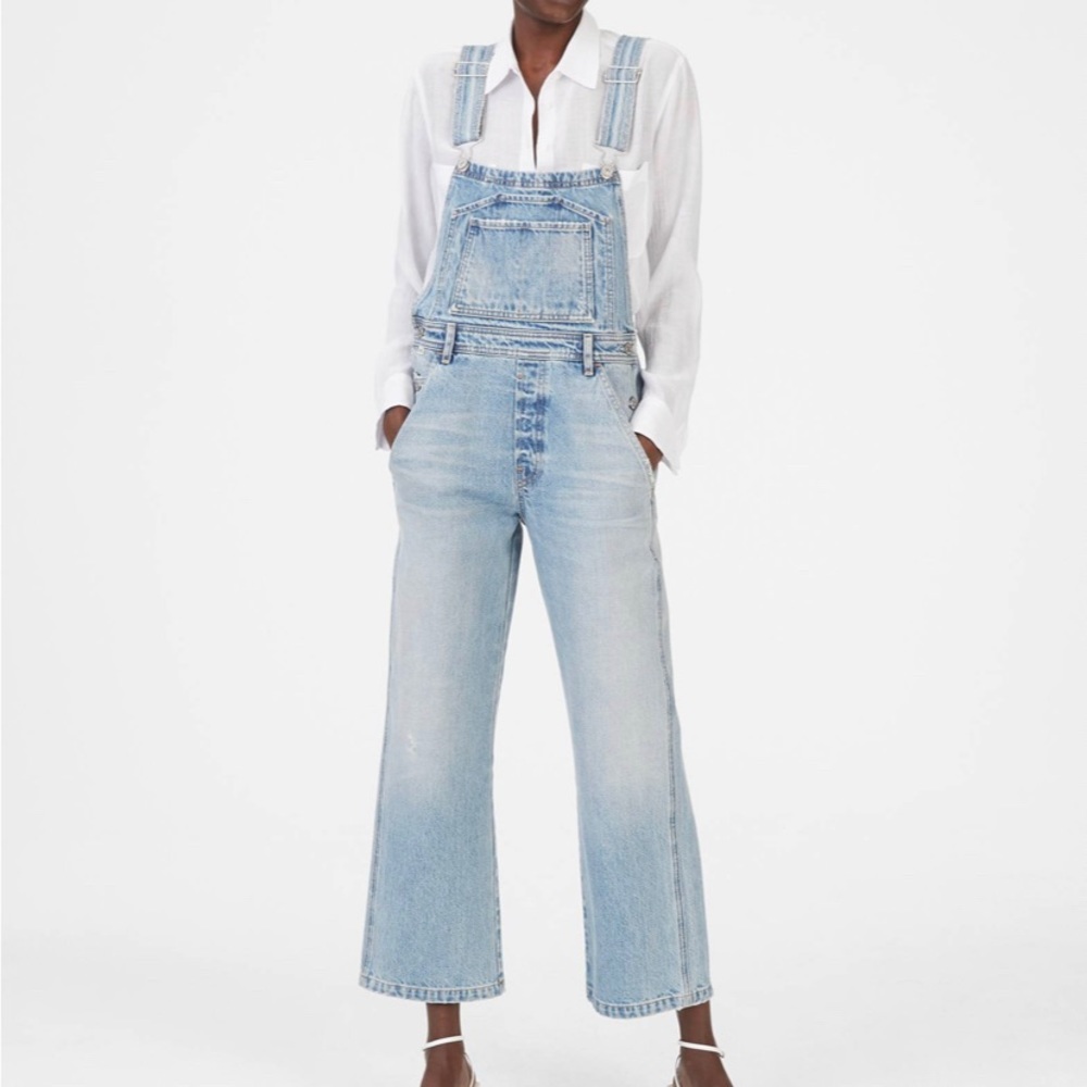 Citizens of Humanity Christie Wide Leg Denim Overalls